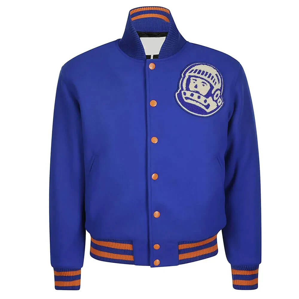 Letterman Billionaire Boys Club Astro Royal Blue Wool Varsity Jacket