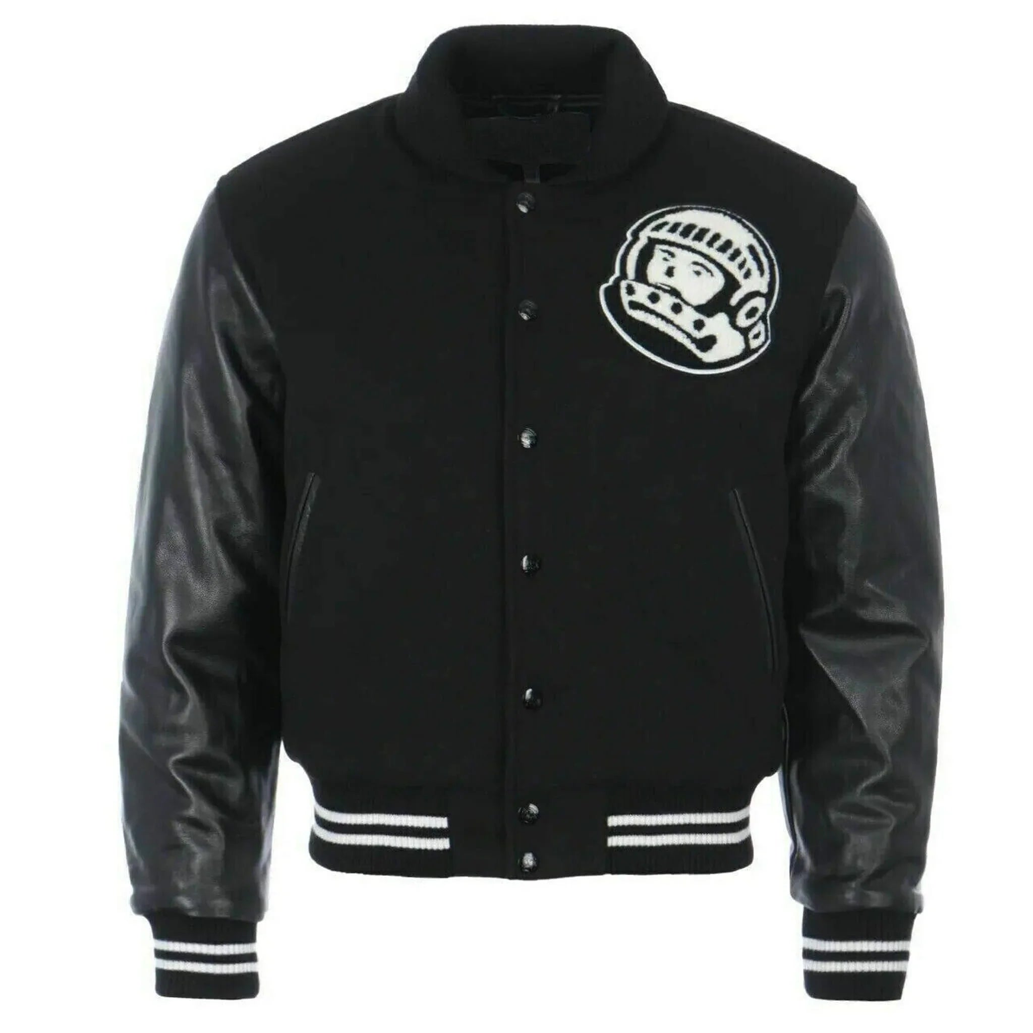 Billionaire Boys Club Varsity Jacket Wool & Leather Sleeves - leathergang.com