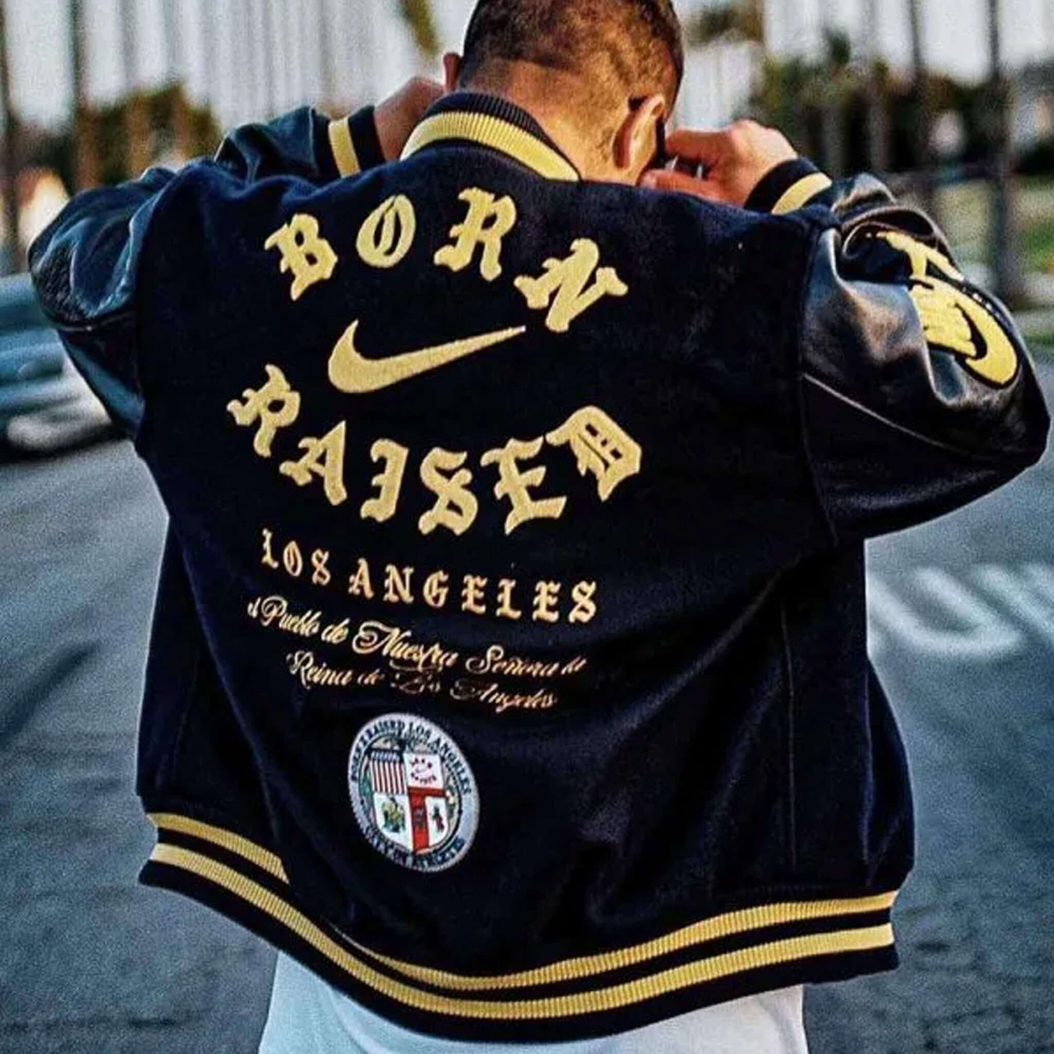 Born x Raised Los Angeles Varsity Jacket – LA Streetwear Classic