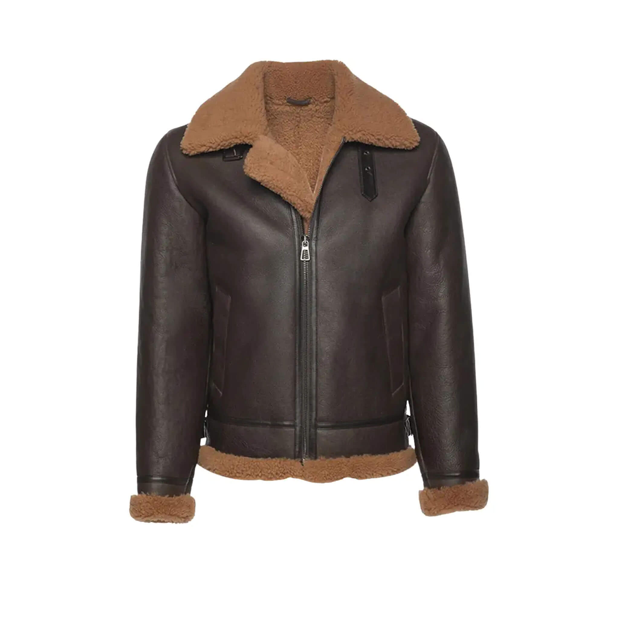 Rob Brown B3 Shearling Bomber Jacket – Men’s Premium Leather Coat