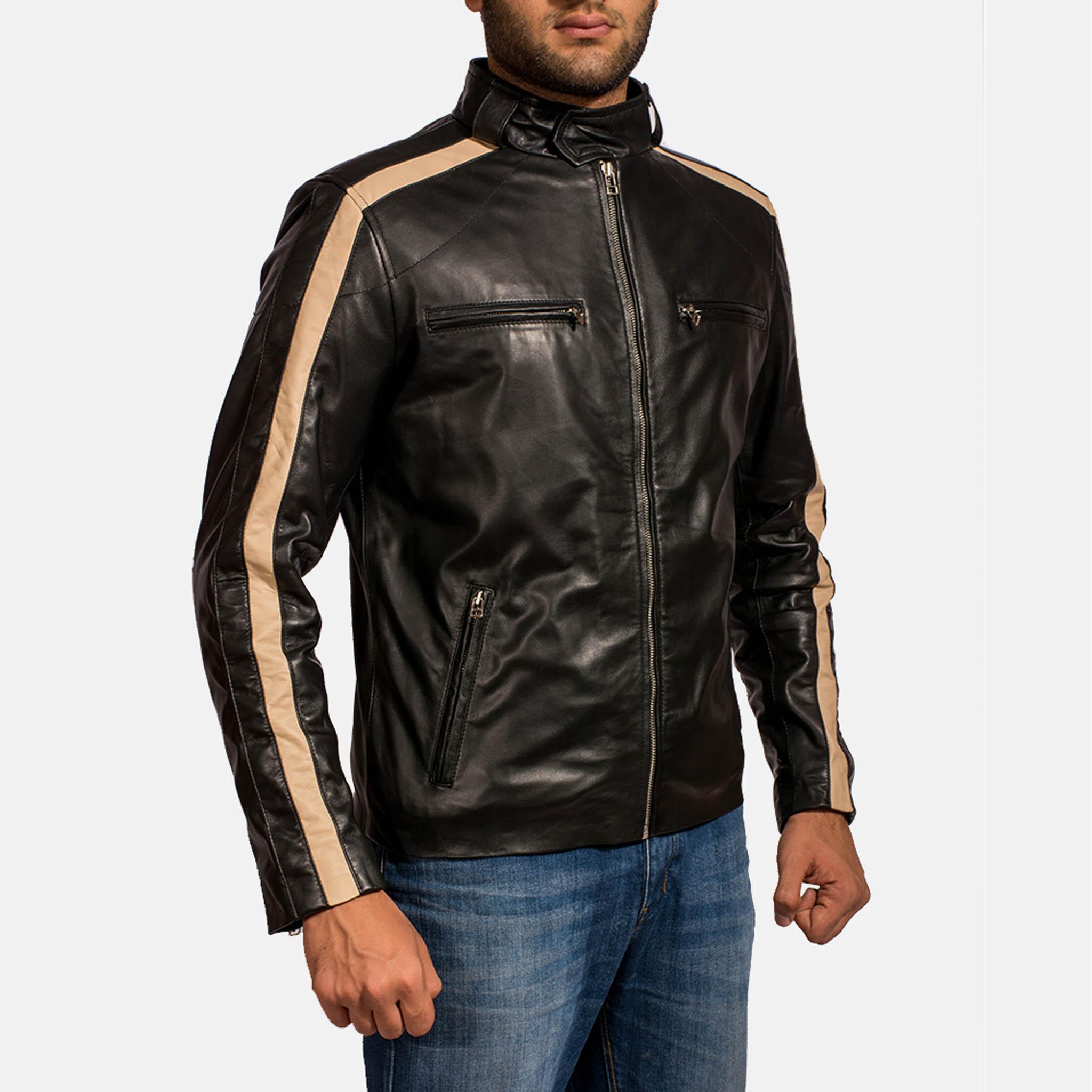 Fella Black Leather Jacket – Premium Timeless Biker Style