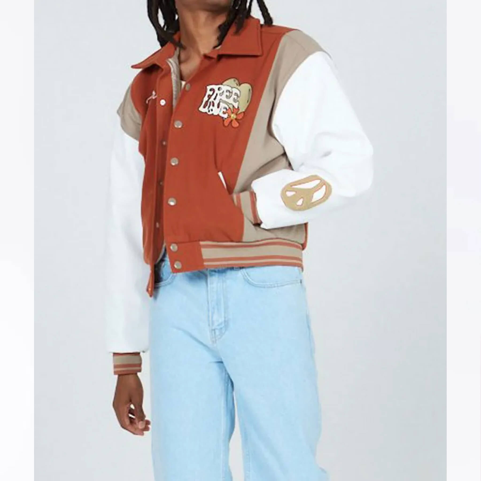 The Free Love Letterman Jacket – Retro Varsity Style