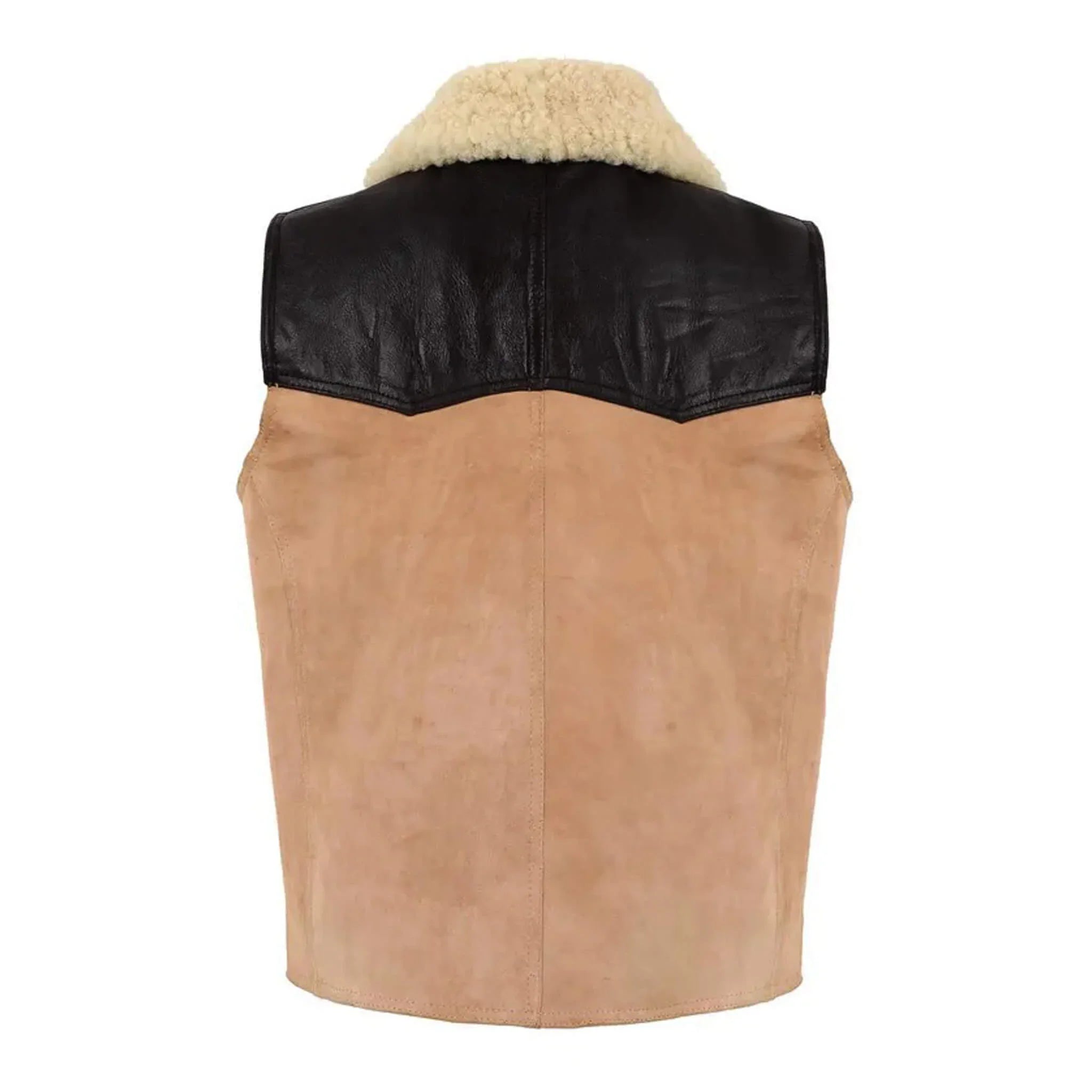Men's Sheepskin Leather Vest – Real Shearling Gilet