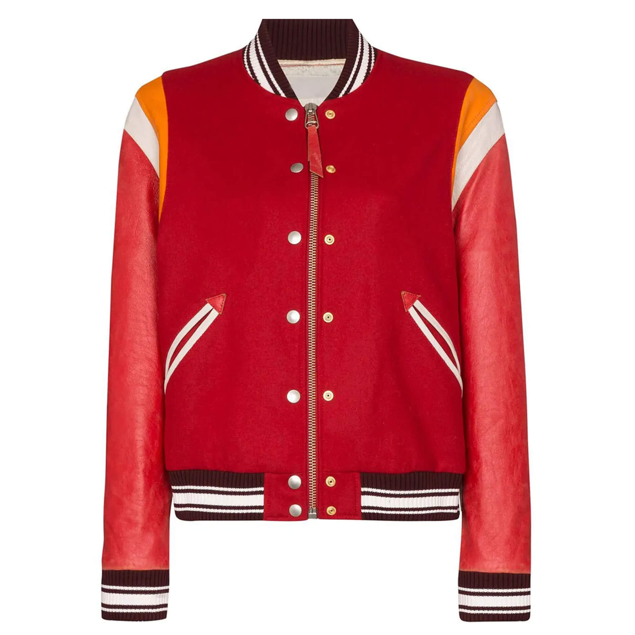 Golden Goose Scarlett Red Bomber Jacket for Women