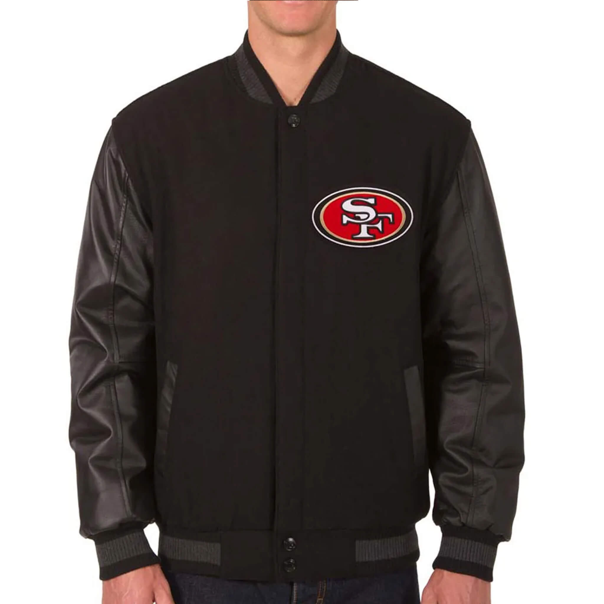 Men’s San Francisco 49ers Reversible Varsity Jacket