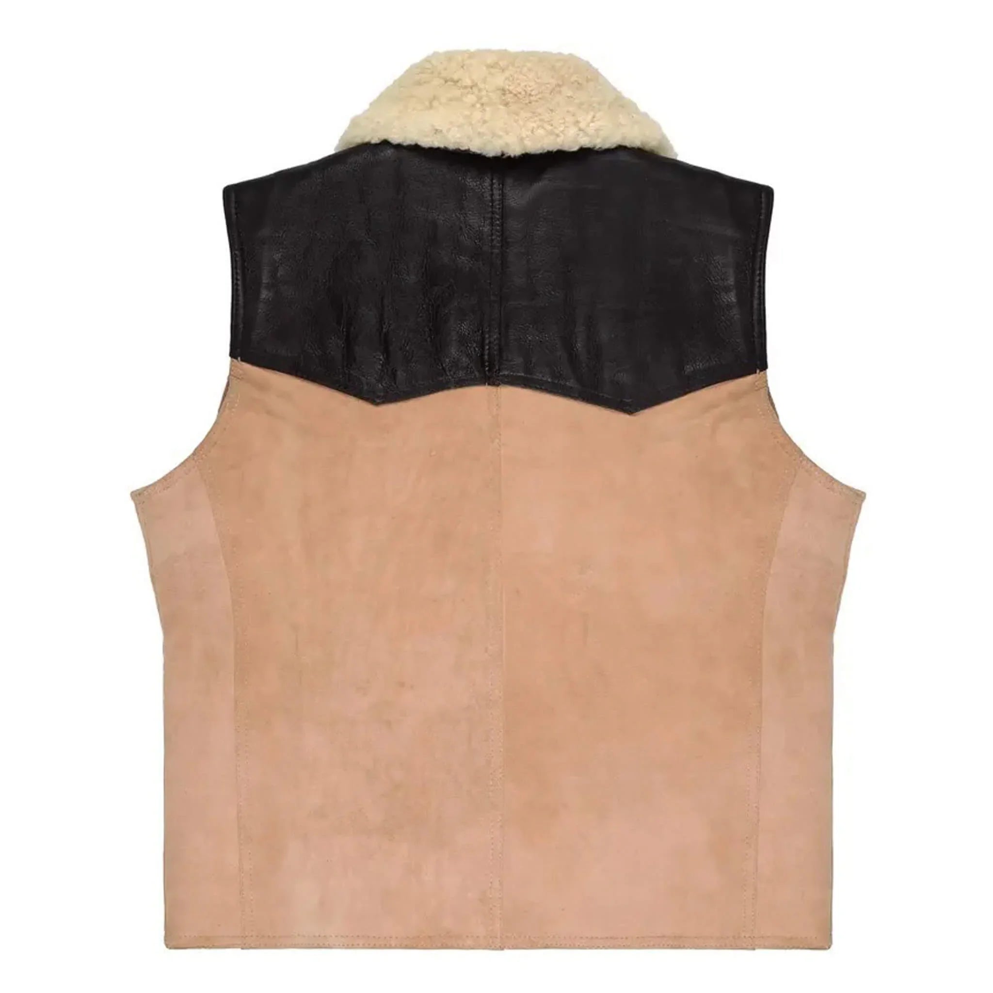 Men's Sheepskin Leather Vest – Real Shearling Gilet