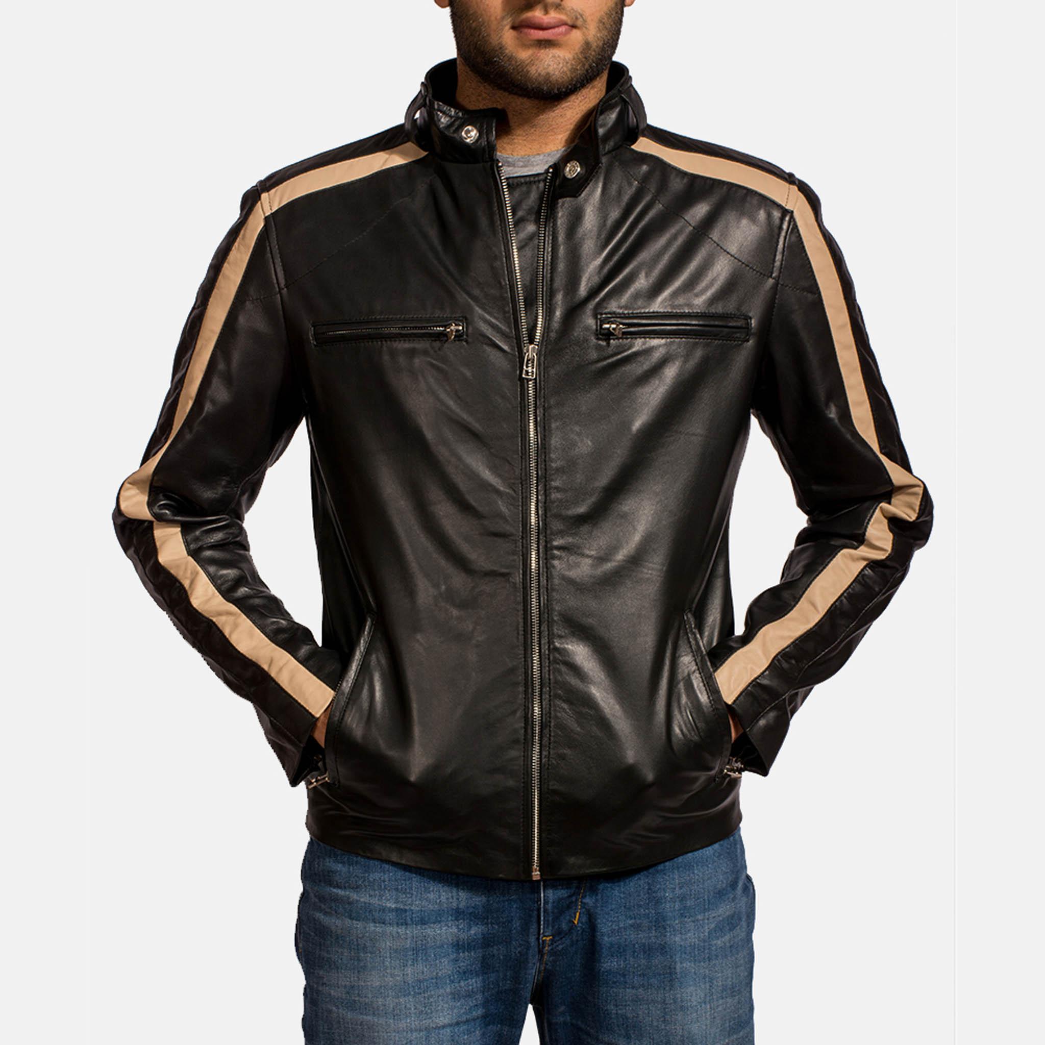 Fella Black Leather Jacket – Premium Timeless Biker Style