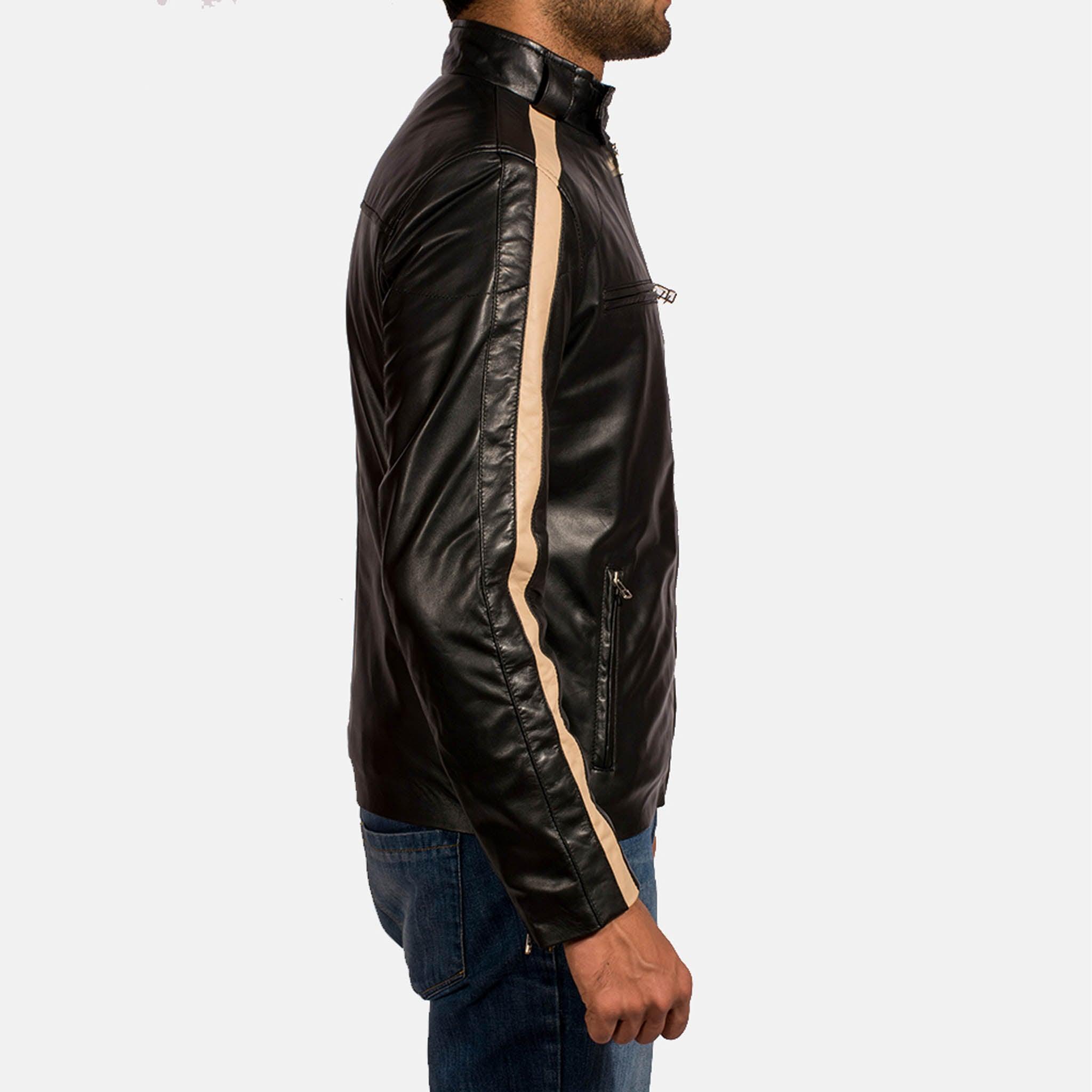 Fella Black Leather Jacket – Premium Timeless Biker Style