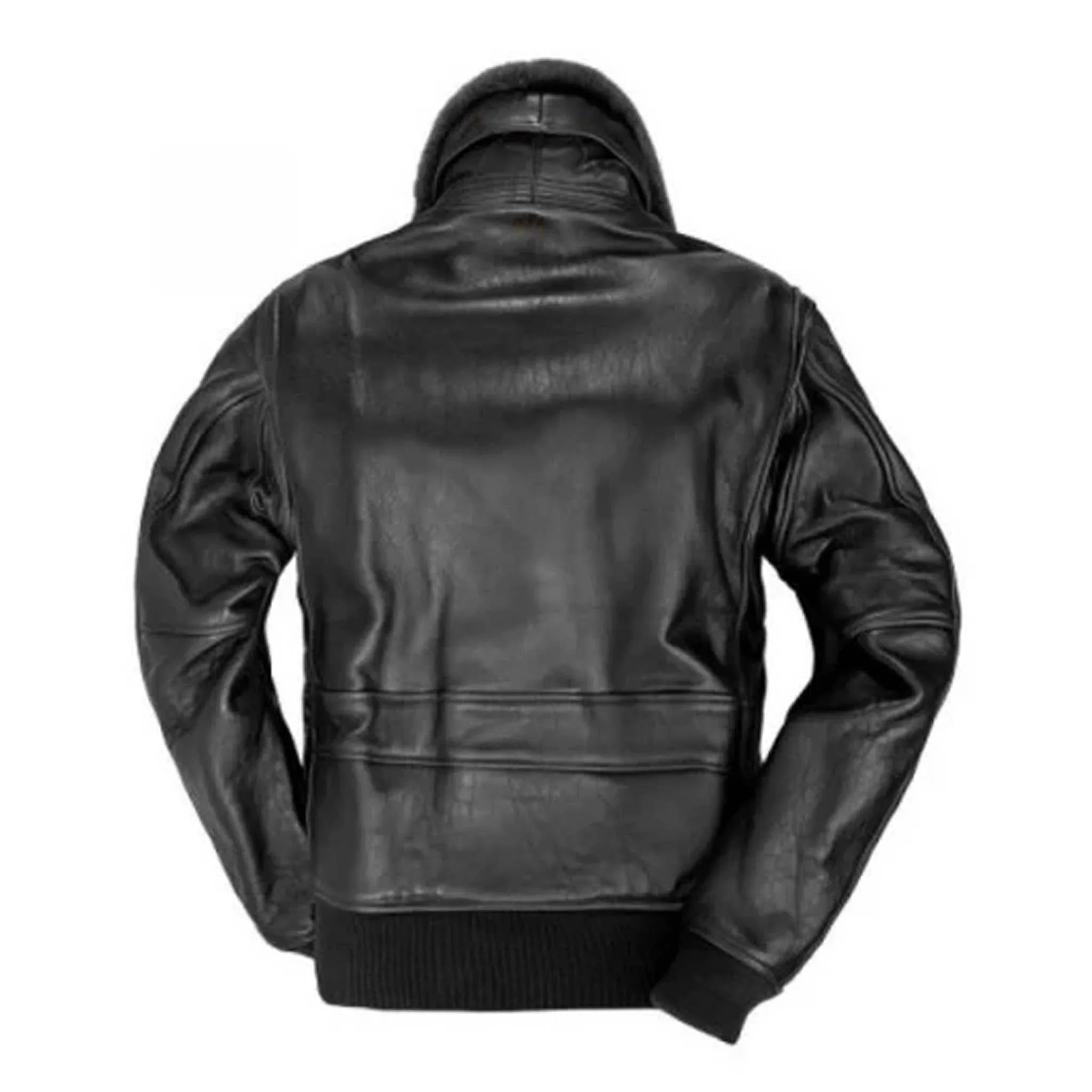 Leathora U.S. Navy Style Jacket - G-1 Lambskin Shearling Leather Flight Coat - leathergang.com