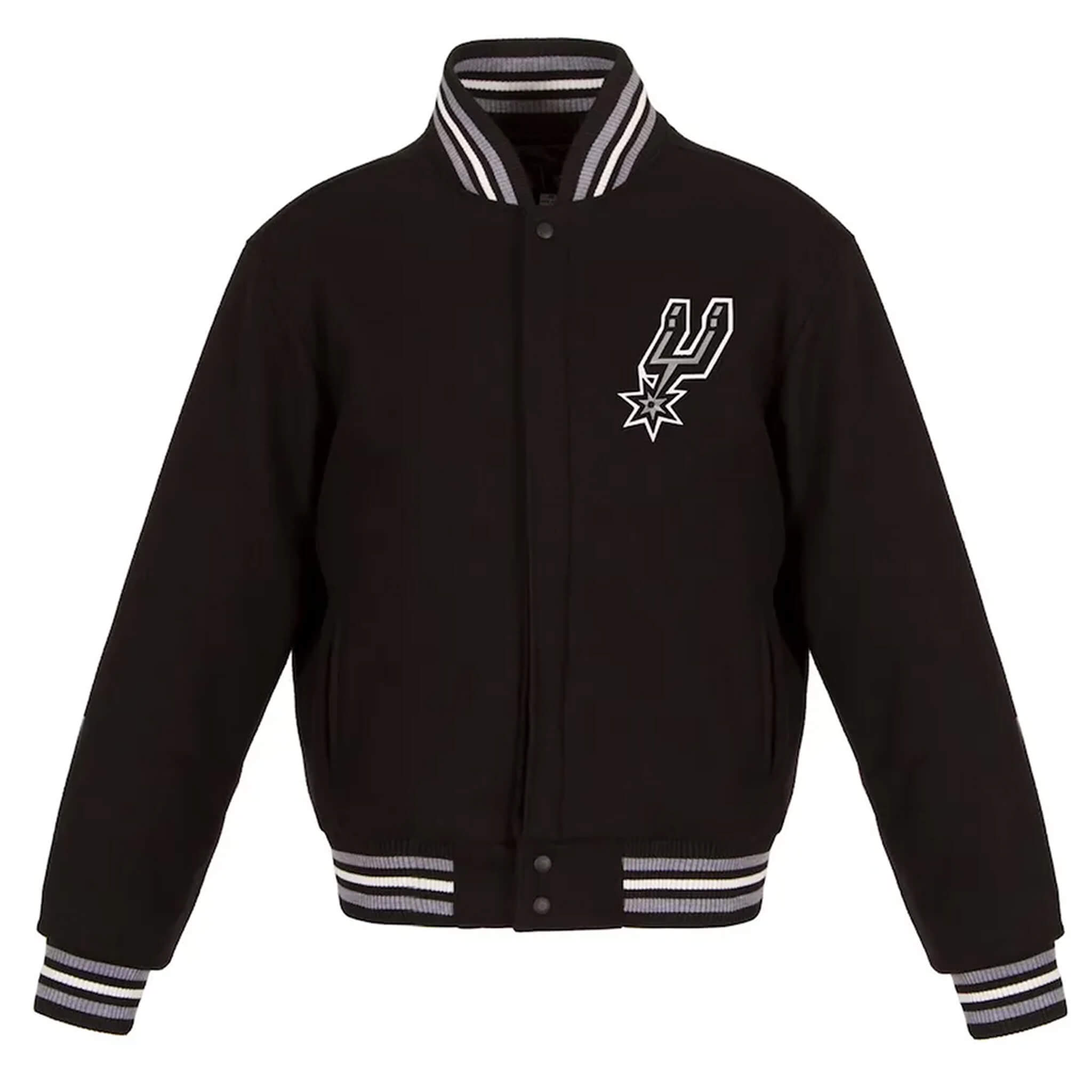 San Antonio Spurs Black Wool Varsity Jacket – Classic Style