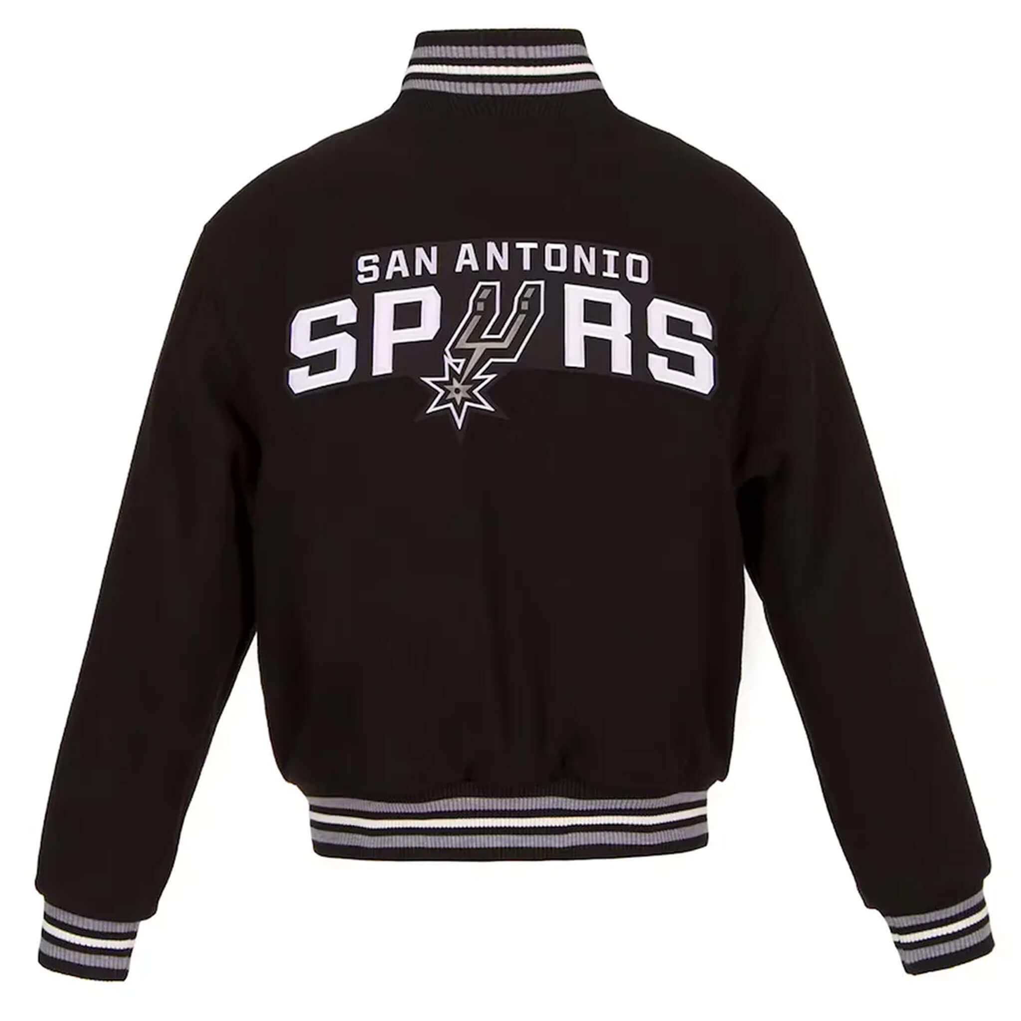 San Antonio Spurs Black Wool Varsity Jacket – Classic Style