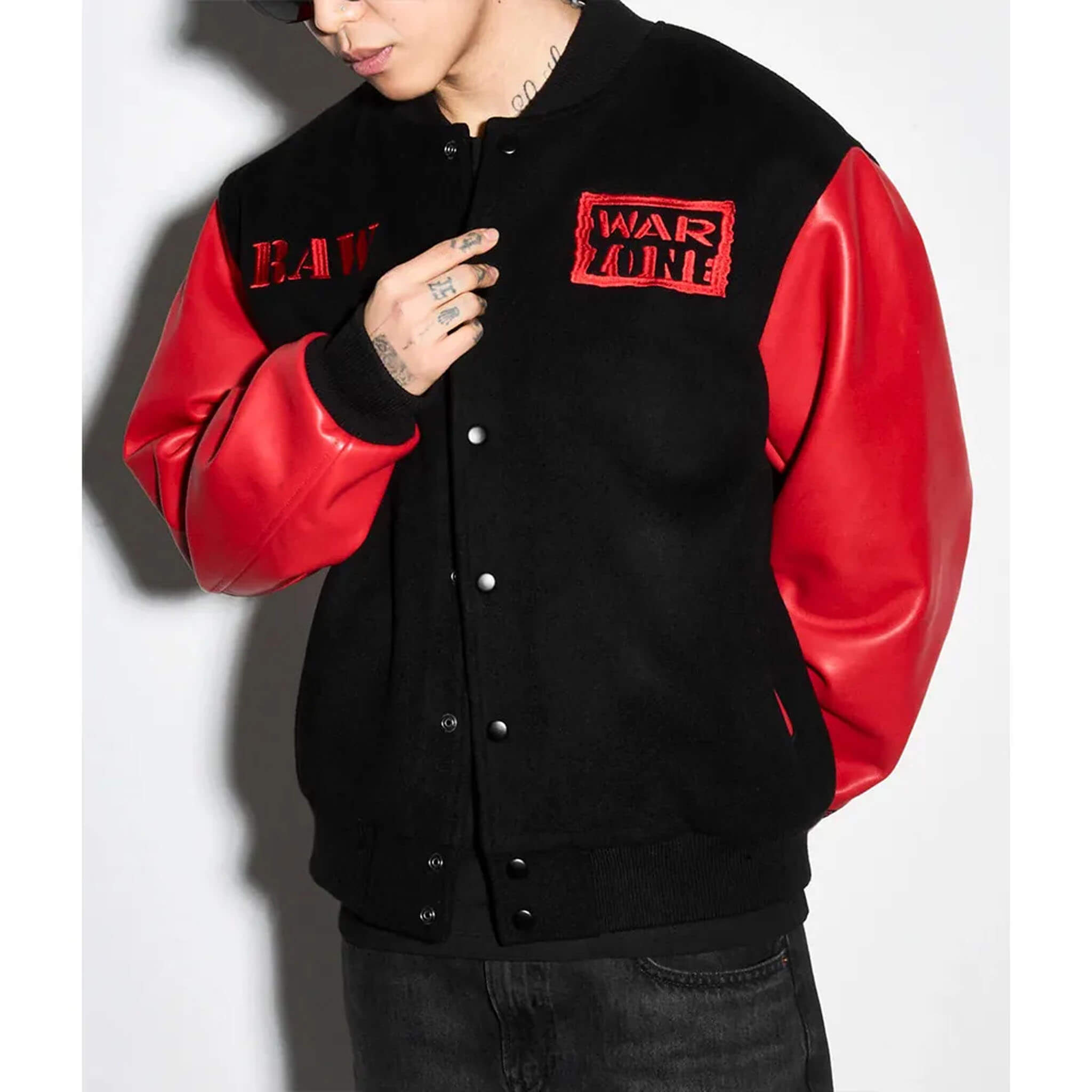 Raw is War Varsity Jacket – WWE Retro Vintage Streetwear