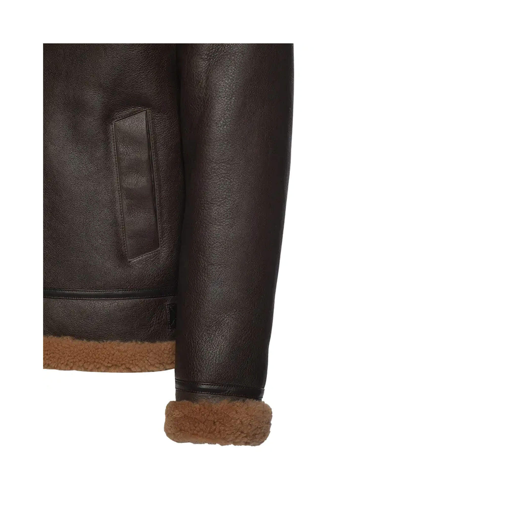 Rob Brown B3 Shearling Bomber Jacket – Men’s Premium Leather Coat