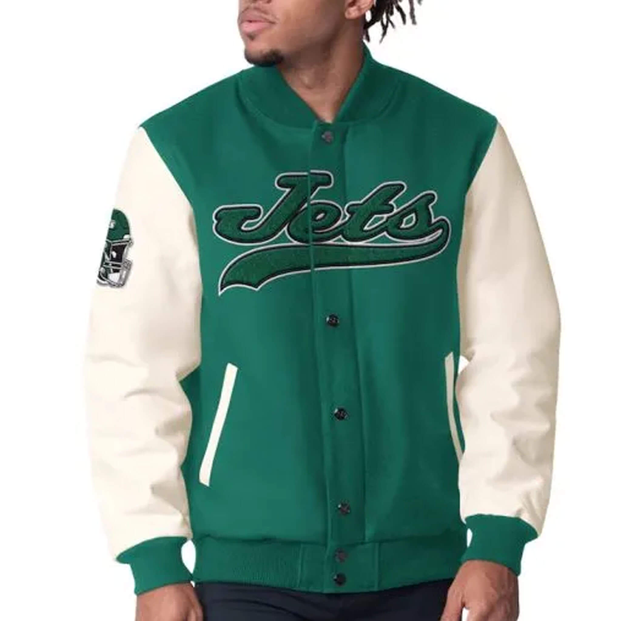 Complete Game New York Jets Varsity Jacket-Official NFL Jacket