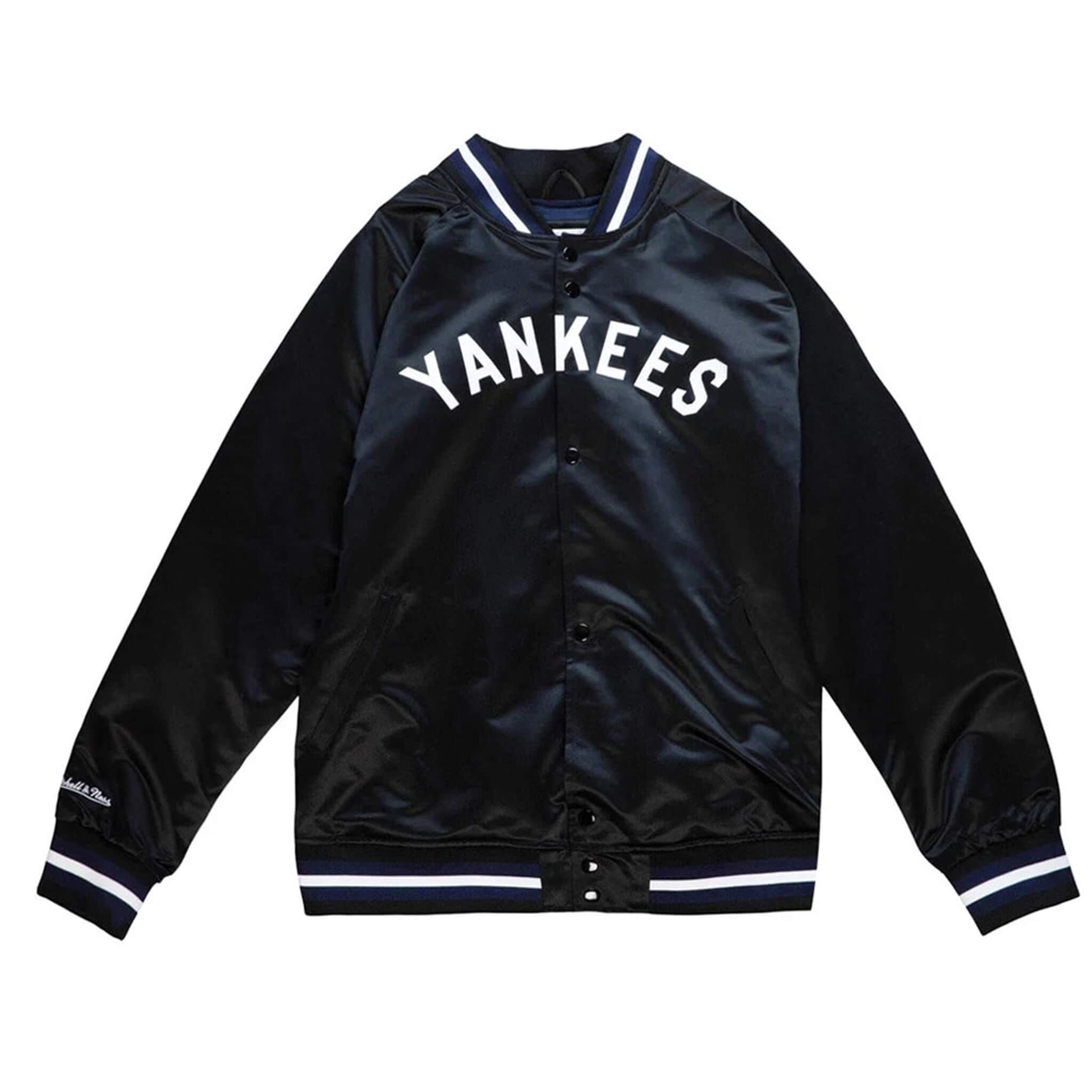 Mitchell & Ness Yankees Black Satin varsity Jacket – Men’s Classic