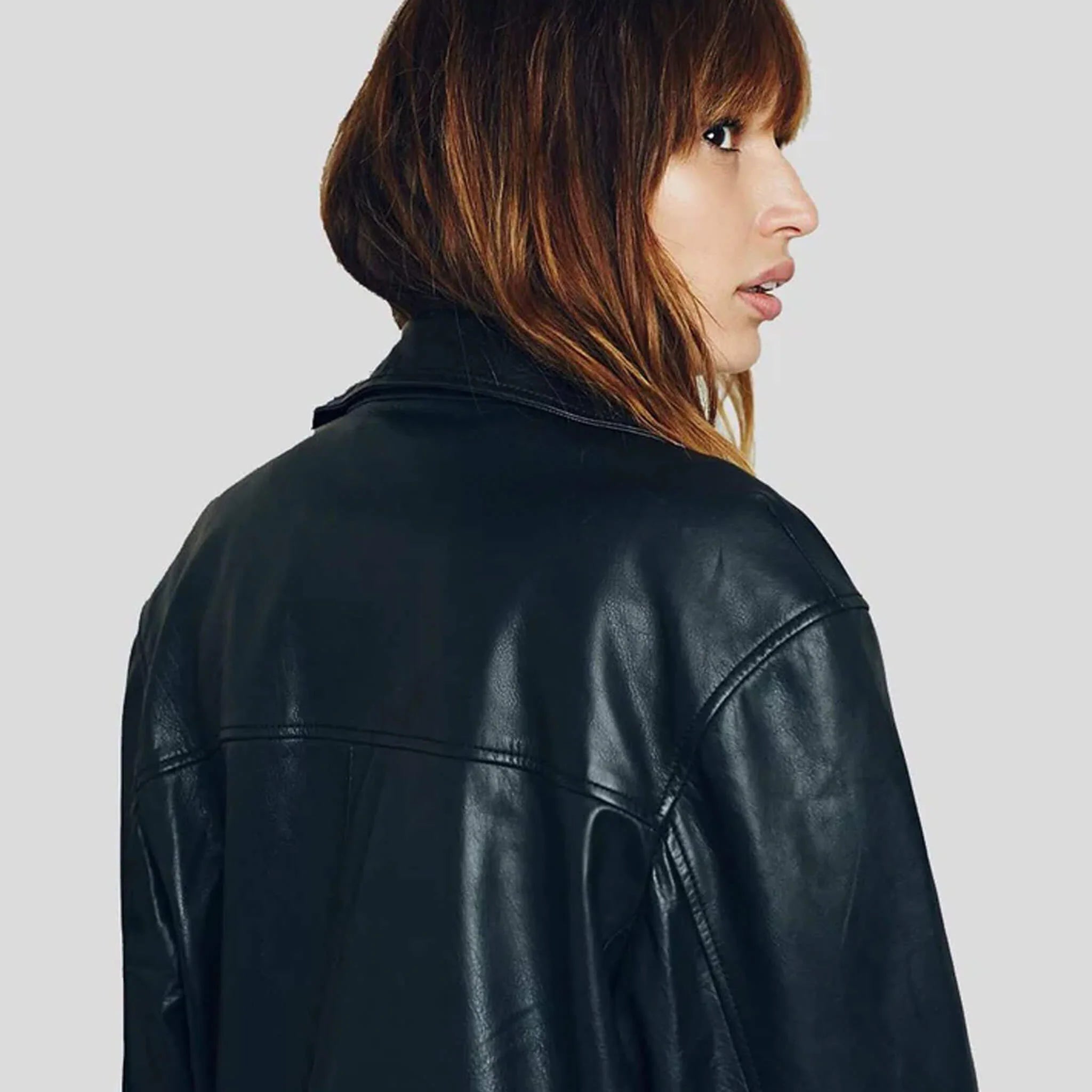 Raven Black Biker Leather Jacket - leathergang.com